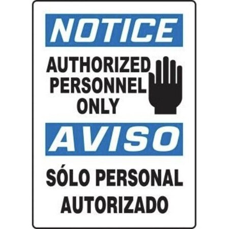 Accuform BILINGUAL OSHA NOTICE Safety Sign SBMADC843VA SBMADC843VA